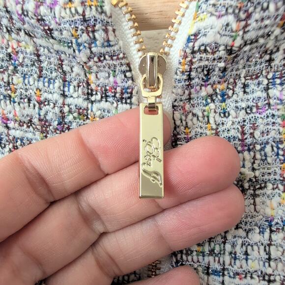 NWT ELIZA J Bateau Neck Cap Sleeve Tweed Dress Blue Multi Size 10 Fit Flare $178 - Picture 11 of 12